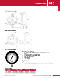 Thumbnail of document Data Sheet - PRC Receiver Pressure Gauge